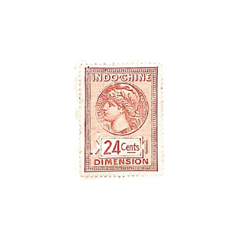 Dimension 1927 timbre 24 cents violet brun sur extrait d’état-civil