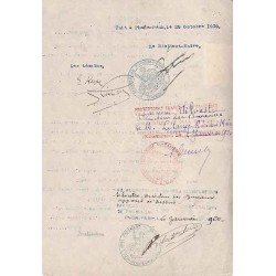 Dimension timbre 12 cents bleu clair 1919 de Phnom-Penh