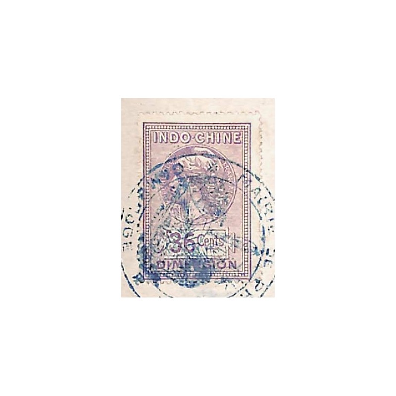 Dimension timbre 36 cents lilas 1919 de Phnom-Penh 1919