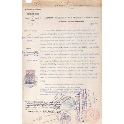 Dimension timbre 36 cents lilas 1919 de Phnom-Penh 1919