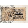 Fiscal unifié surcharge 15 sur timbre 36 cents 1938 de Hanoi