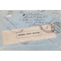 1919 POSTES SERBES sur lettre Affranchissement 50 c.