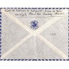 1939 Lettre avion pour la France cachet CONTROLE POSTAL * Commission D * INDOCHINE
