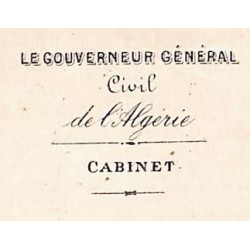GREVY (Léon) gouverneur de l'Algérie,  sénateur 1880