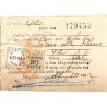 Timbre fiscal 1952 Etat du Viet-Nam Quoc-Gia Con Niêm 20 cents sur reçu