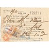 Timbre fiscal 1953 Etat du Viet-Nam Quoc-Gia Con Niêm 30 cents sur reçu