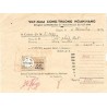 Timbre fiscal 1954 Etat du Viet-Nam Quoc-Gia Con Niêm 50 cents sur reçu