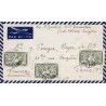 1950 lettre avion pour la France Affranchissement 3 $ de SAIGON RP - SUD VIETNAM -