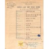 Saigon 1965 timbre fiscal local 10 $ jaune sur document