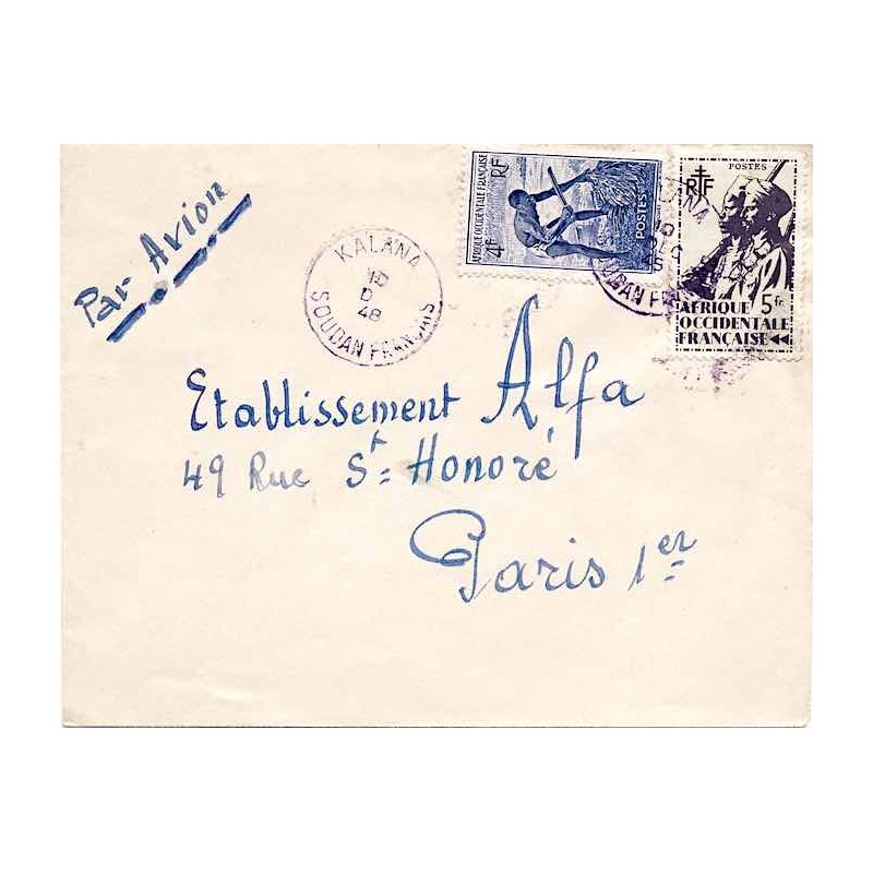 KALANA SOUDAN FRANCAIS 1948 violet
