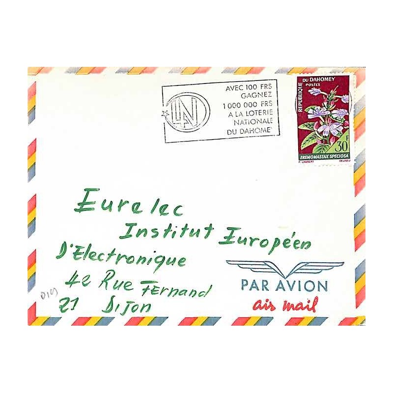 COTONOU Loterie Nationale Oblitération mécanique