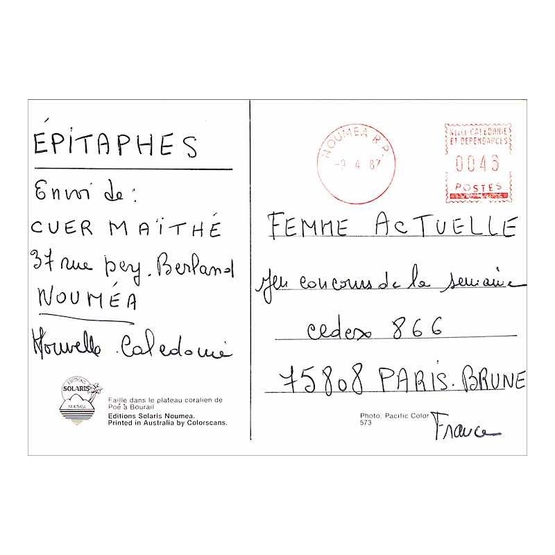 NOUMEA R.P. Affranchissement mécanique