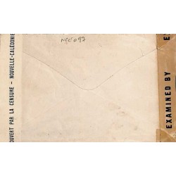 1945 NOUMEA NELLE-CALEDONIE CENSURE ALLIEE NOUVELLE CALEDONIE 10