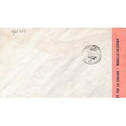 1943 YATE NELLE-CALEDONIE cachet  CENSURE ALLIEE NOUVELLE CALEDONIE 4