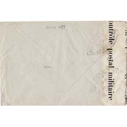 1941 Lettre pour les USA  Affranchissement timbre France-Libre 140 Censure