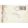 1939 Lettre pour les USA Affranchissement 129 Censure locale A2