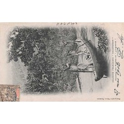 POSTES ET TELEGRAPHES MADAGASCAR 1902  sur carte postale