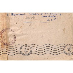 1942 Lettre à 5 f.  de NIONO SOUDAN FRANÇAIS  censure F1