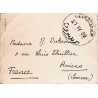 1939 Lettre de carte de visite 1939 Affranchissement au verso Liban 158 (x 2) Oblitération BEYROUTH R.P.
