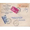 1954 Lettre Enveloppe recommandée Vietnam PA 6, 8  de NHATRANG  * VIET-NAM *