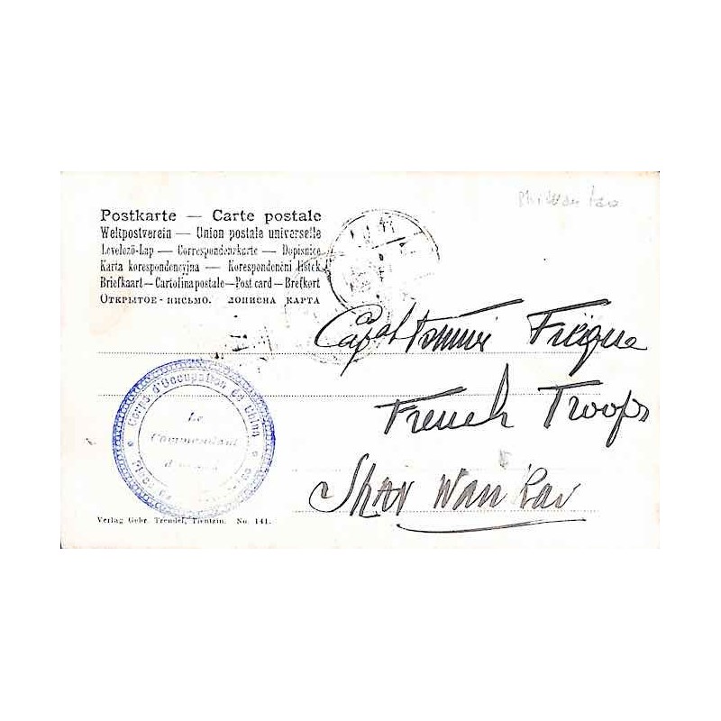 Place de Shi-Wan-Tao Le Commandant d'armes 1904