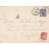 1895 Lettre à 15 c. de TUNIS Timbre taxe 30 c