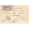 1904 Carte postale pour l'Indochine Oblitération PONDICHERY INDE