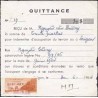 Quittance 1958 avec timbre fiscal Viet-Nam 0 $ 20