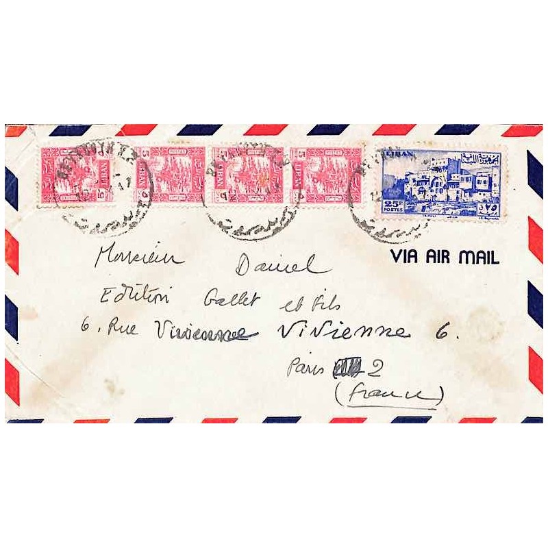 1947 BEYROUTH Lettre avion