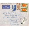 1955 BEYROUTH H Lettre recommandée avion