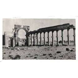 Carte postale 1951 Affranchissement Syrie 15 (x2) 40, PA 34 Oblitération mécanique DAMAS