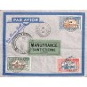 1940 Lettre à 8 f. de PORT-LOUIS GUADELOUPE Cachet CONTRÖLE POSTAL * Commission B *