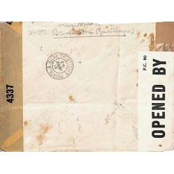 1943 Lettre Enveloppe avion pour l’Algérie à 19 f 50 de BASSE - TERRE GUADELOUPE