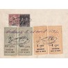 Droits de greffe 77 cents avec timbres surchargés 1897