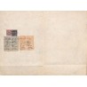 Droits de greffe 77 cents avec timbres surchargés 1897