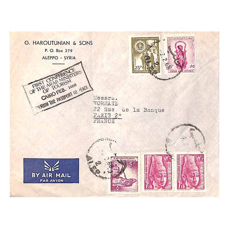 FIRST CONFERENCE OF THE ARAB MINISTERS OT TOURISM CAIRO FEB. 1968