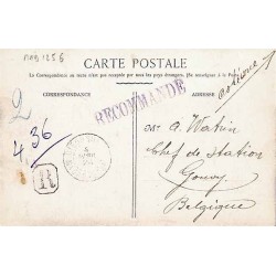 Carte postale recommandée pour la Belgique 1924 Affranchissement 85 c.