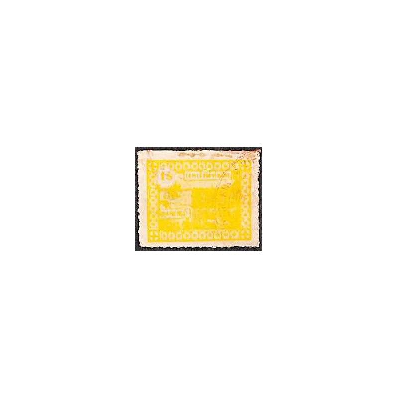 Quang Ngai timbre fiscal local 1 $ jaune
