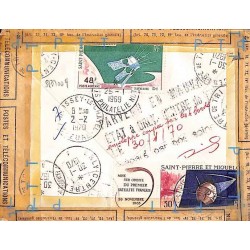 1969 Lettre recommandée pour la France Oblitération ST PIERRE ET MIQUELON PHILATELIE