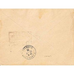 1926 Lettre entête SOCIETE DES OEUVRES DE MER  Oblitération cachet provisoire P.P. 0,30