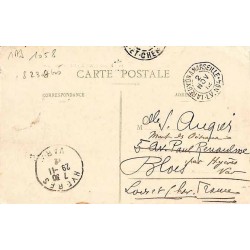 Carte postale 1912  Timbre à date LA REUNION A MARSEILLE . L.V. No 4