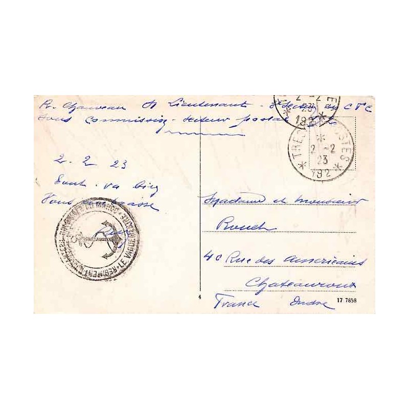 1923 TRESOR ET POSTES * 192 *