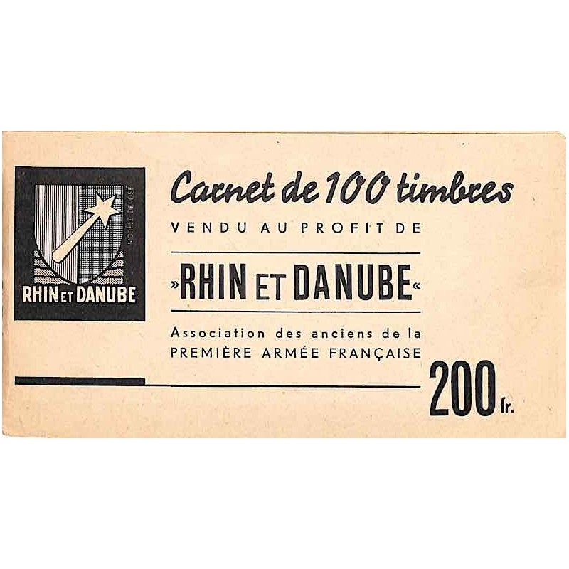 Carnet de 100 timbres RHIN ET DANUBE