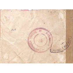 1942 Lettre à 16 f. pour la France Censure