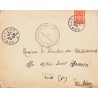 1955 Lettre Affranchissement timbre FM 12