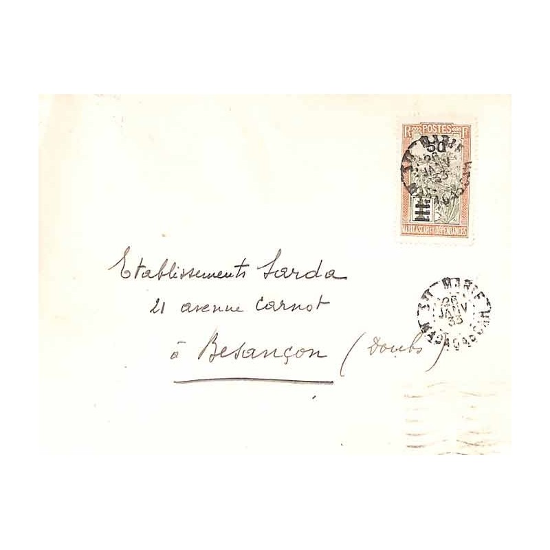 Lettre 1933 de Ste MARIE MADAGASCAR