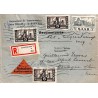 Lettre recommandée contre-remboursement pour la France 1952