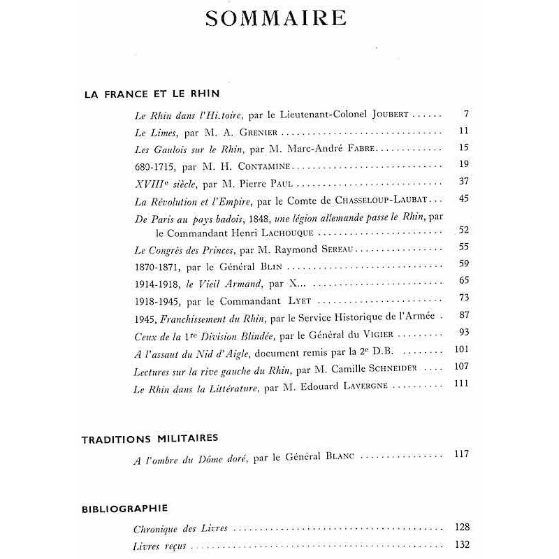 1947, n° 2 Revue Historique de l'Armée