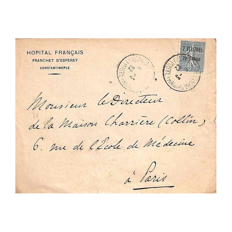 Oblitération CONSTANTINOPLE-PERA POSTE - FRANCse