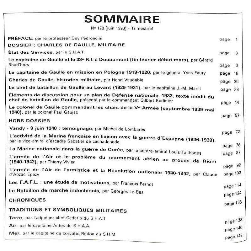 1990 n° 2 - REVUE HISTORIQUE DES ARMEES